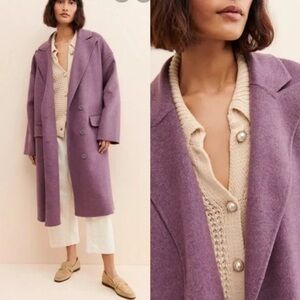 Free People soft wool peacoat